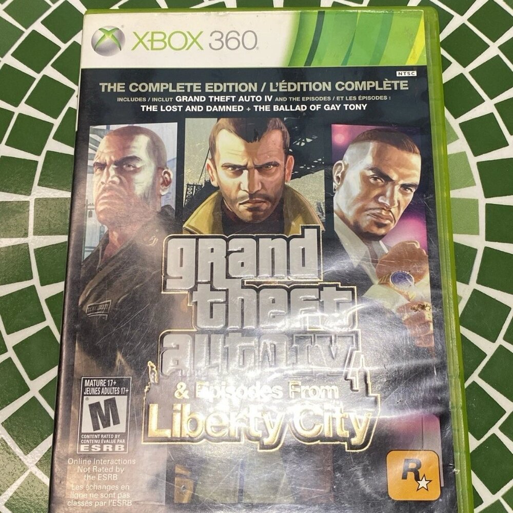 Grand Theft Auto IV Complete Edition Xbox 360 2010 w/ Map 2 Discs